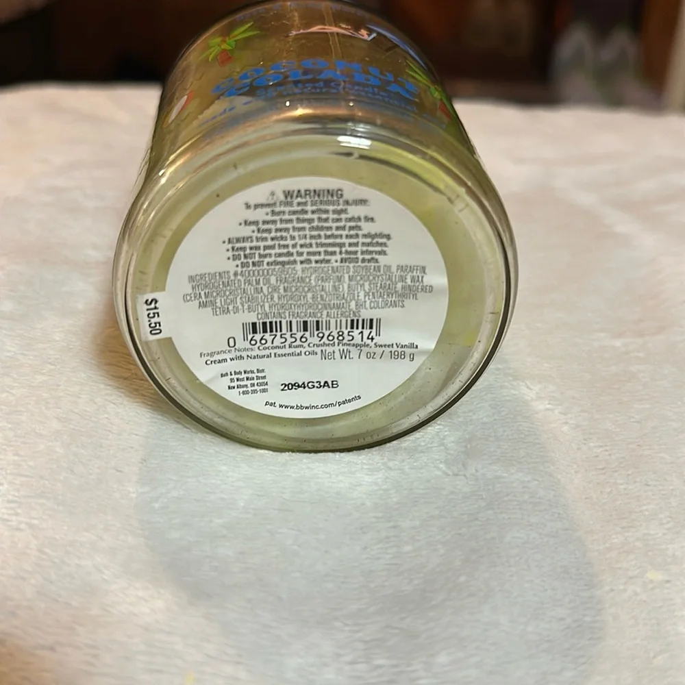 Bath & Body Works Coconut Colada Hand Poured Wax Melts